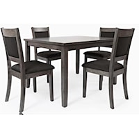5-Piece Dining Table Set includes Dining Table and 4 Chairs